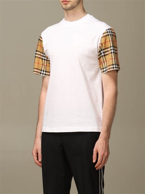 burberry t shirt cotton stretch|Burberry check shirt.